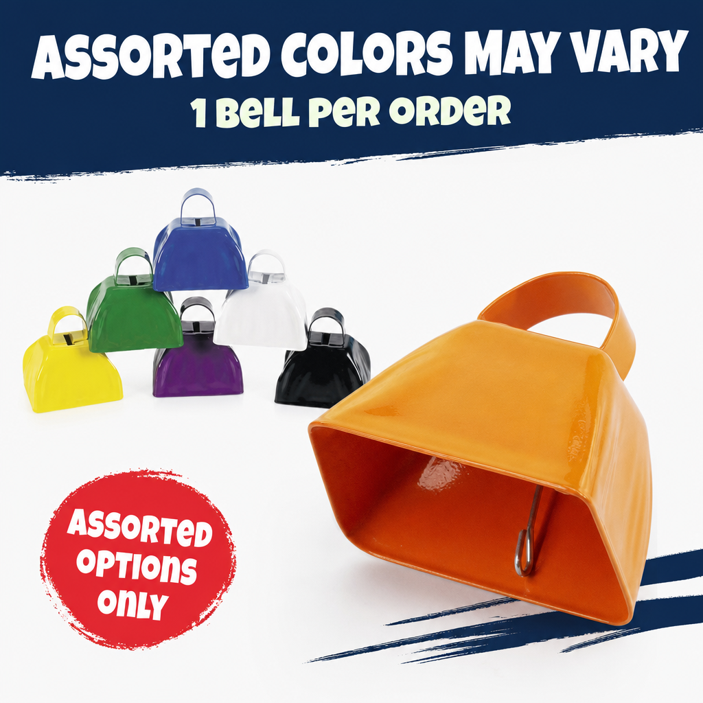 Bunco cow bell features infographic