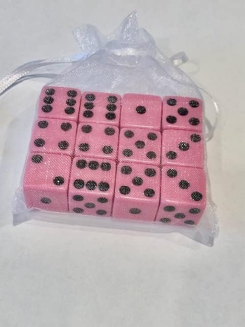 Dice 16mm - 12 Pack - Multiple Color Options