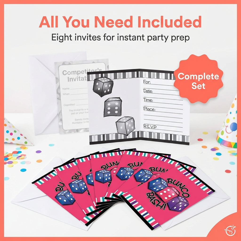 Bunco invitations feature highlights