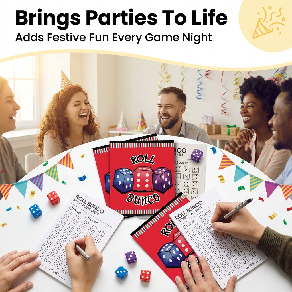 150 bunco score cards across 3 pads