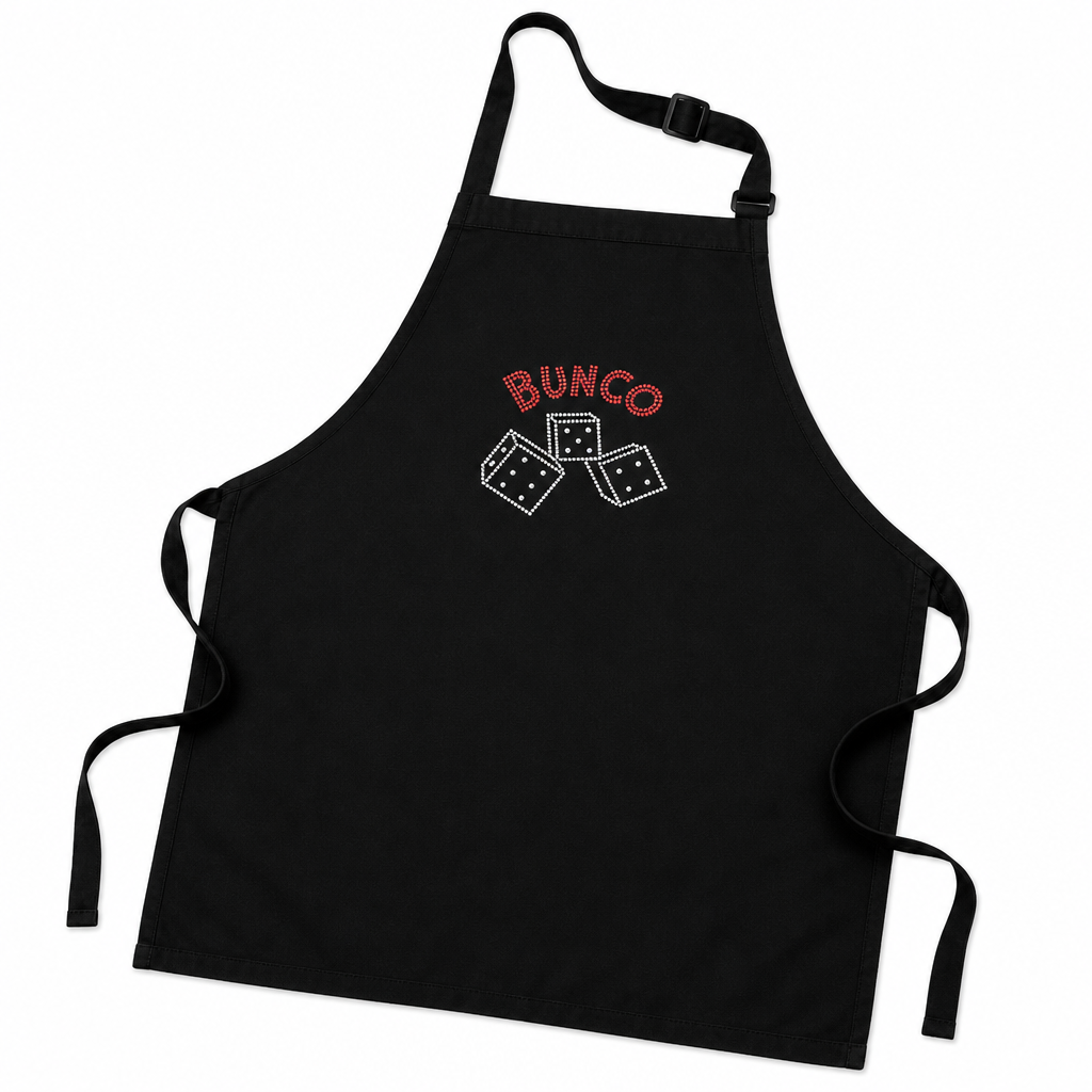 Bunco crystal apron rhinestone detail