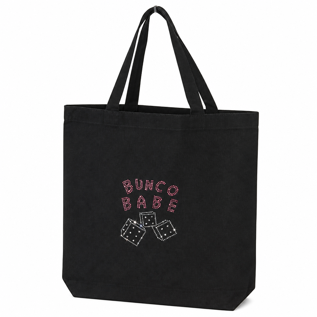 Crystal Bunco tote bag rhinestone detail