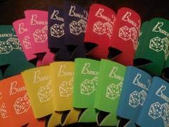 Bunco Diva Coozies set of 6 assorted colors