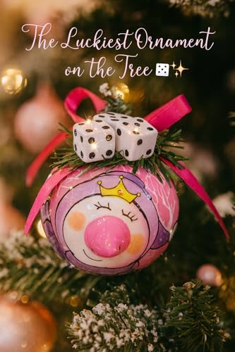 Bunco Snow Princess Christmas ornament hanging on a decorated Christmas tree