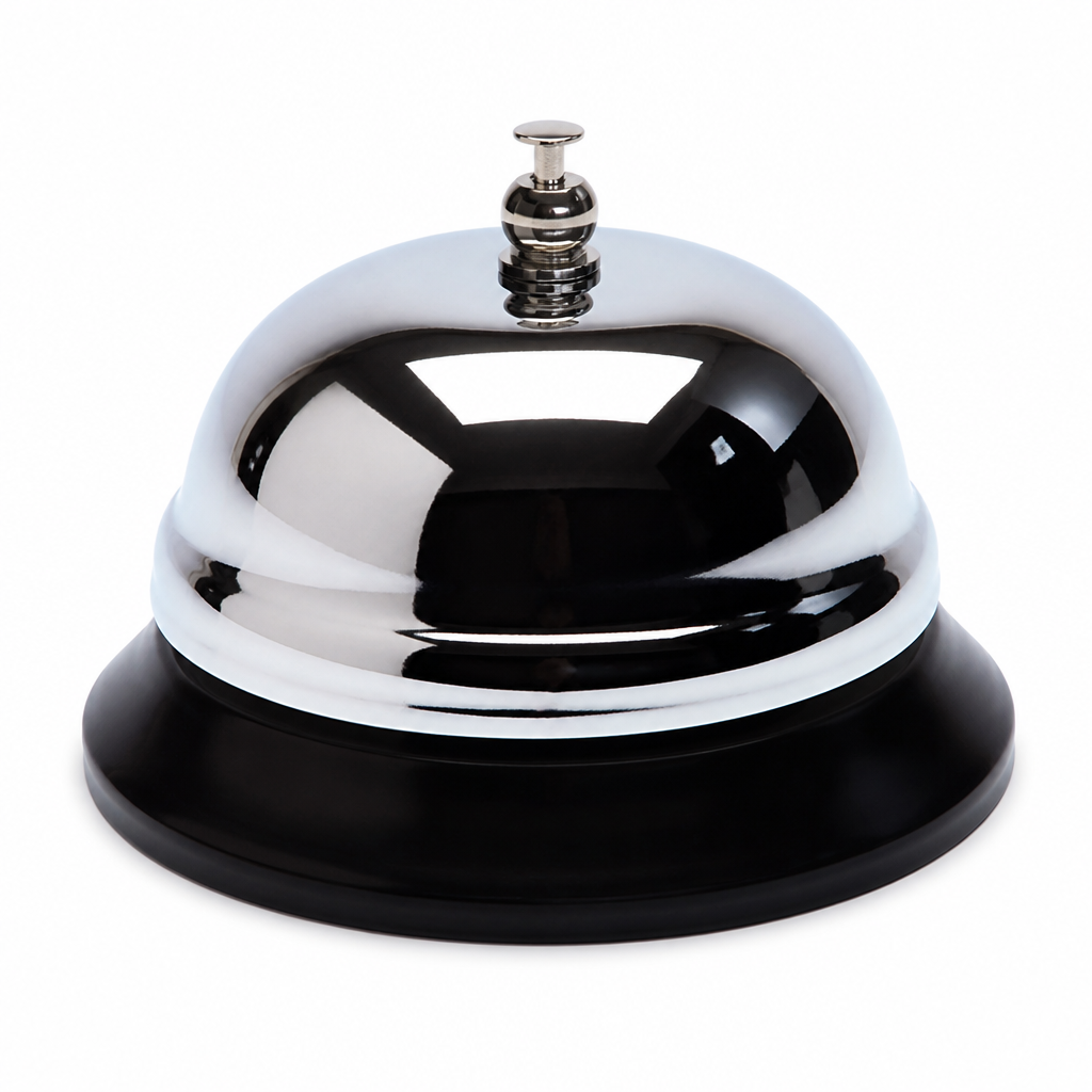 Silver Bunco dome bell 3.5 inch - hero