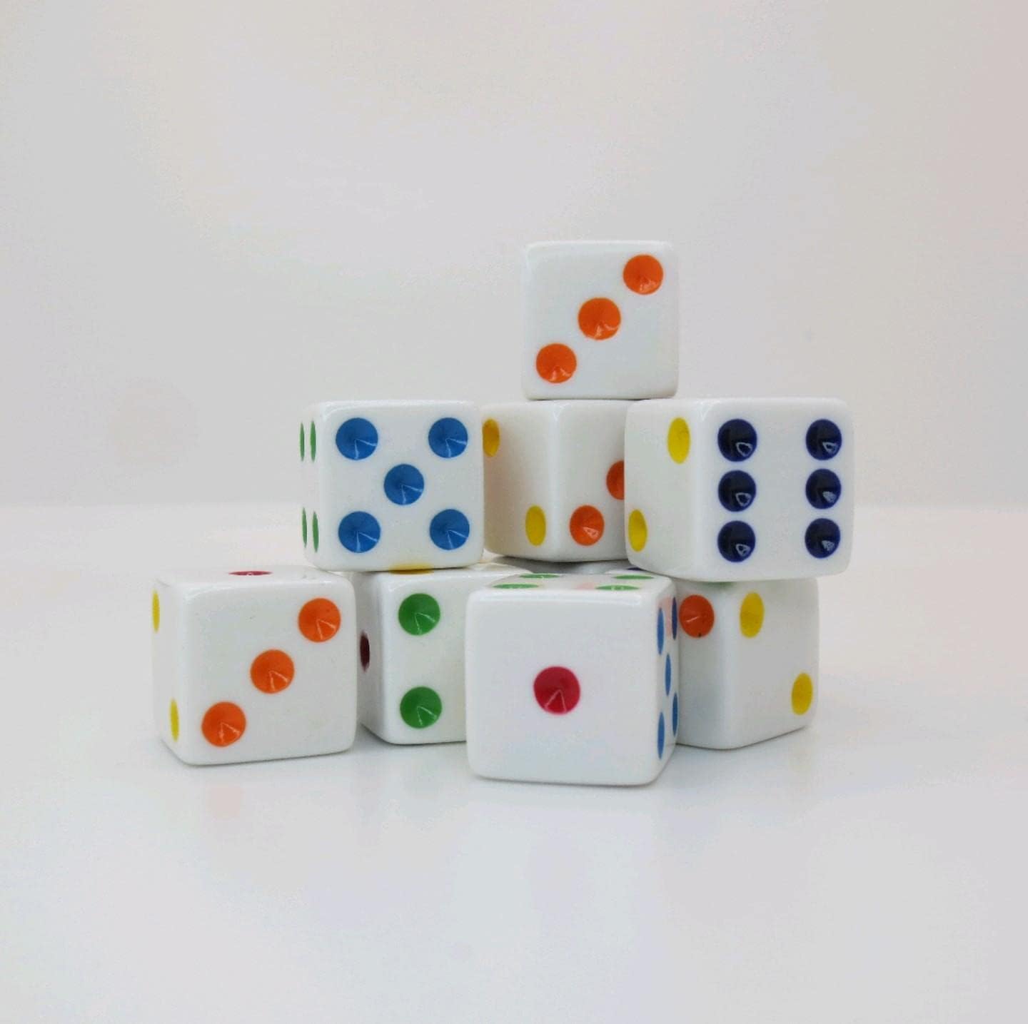 Dice 16mm - 12 Pack - Multiple Color Options