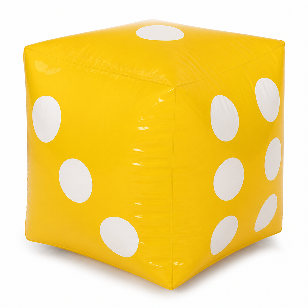 Inflatable dice color detail