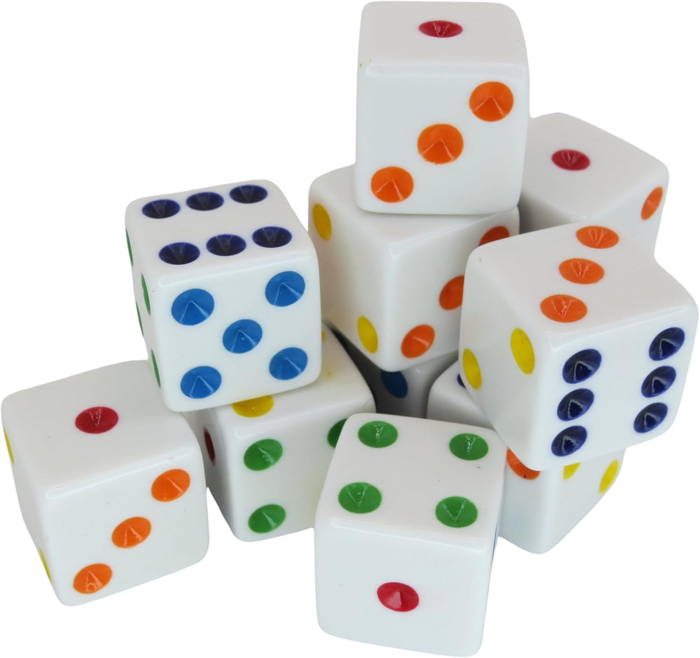 Dice 16mm - 12 Pack - Multiple Color Options