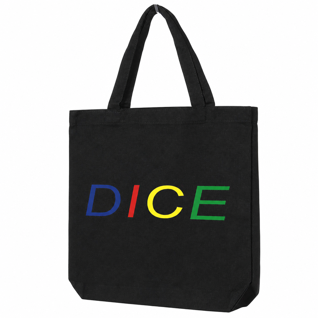DICE tote bag detail
