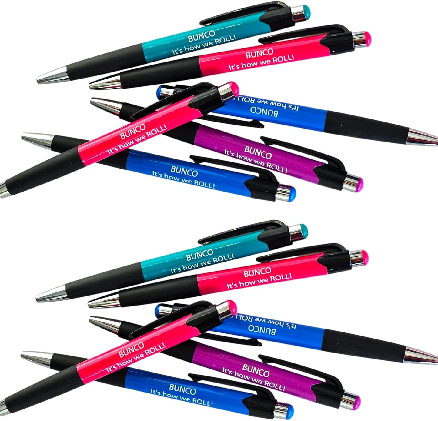 BUNCO It's How We ROLL Pens - Set of 6 Assorted