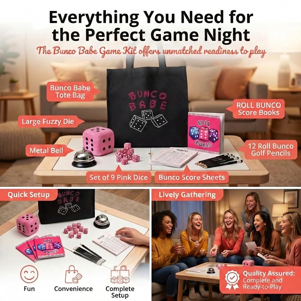 Girls' Night Glam Bunco Bundle contents
