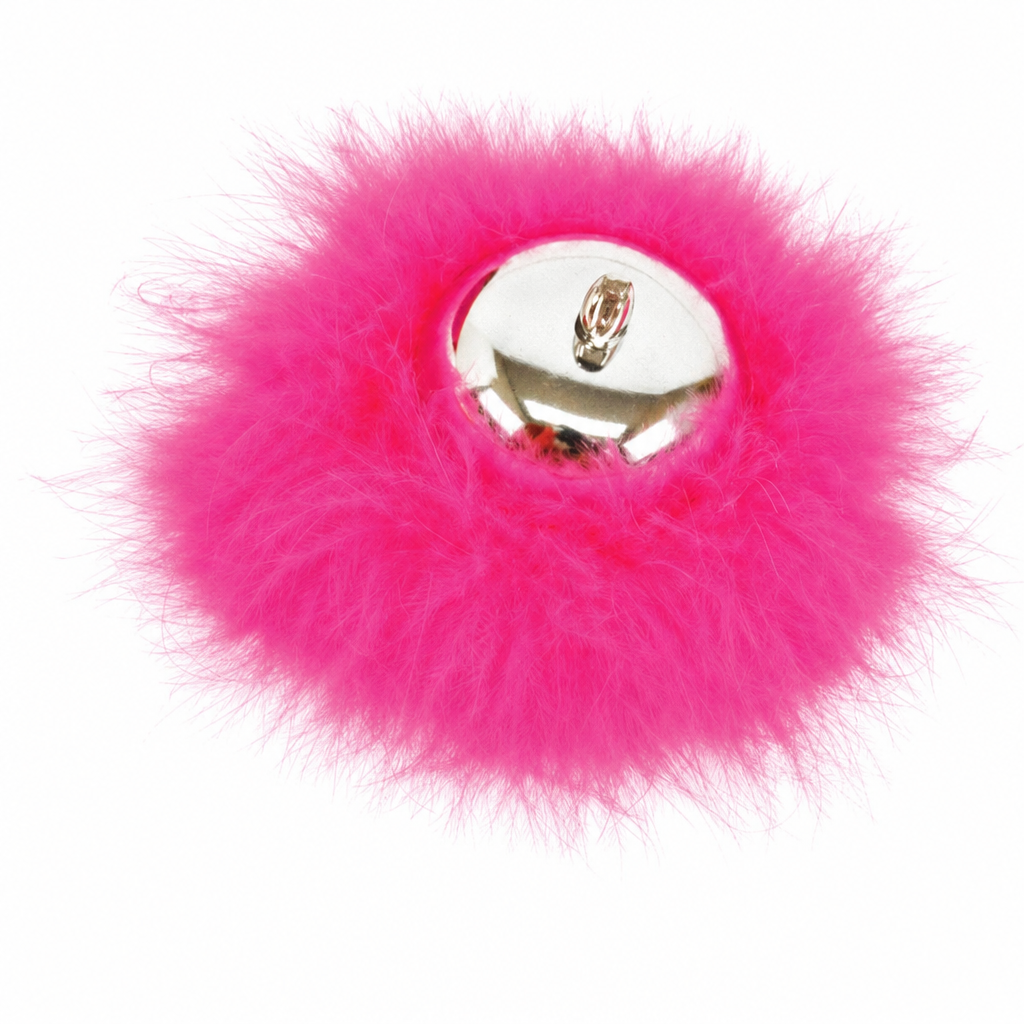 Marabou bell on party table