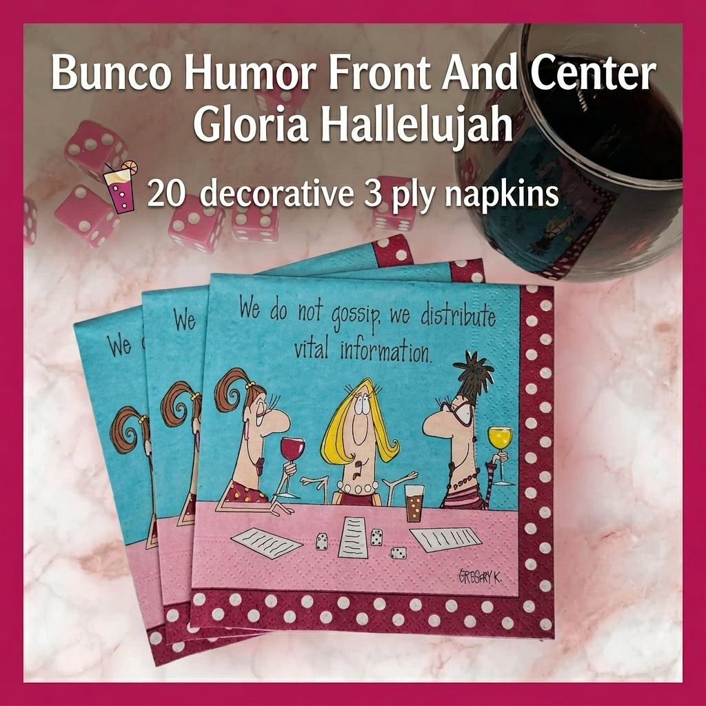Bunco party snack table setup
