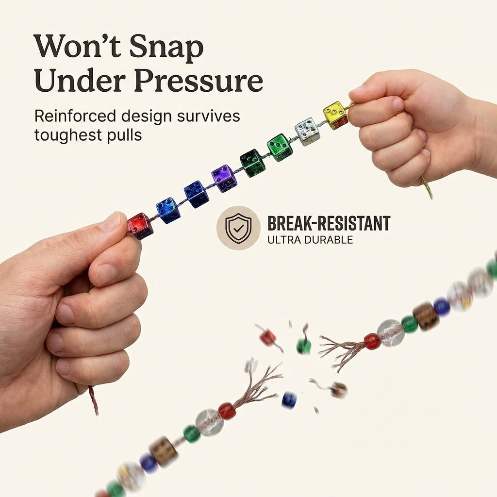 Dice bead necklaces feature highlights