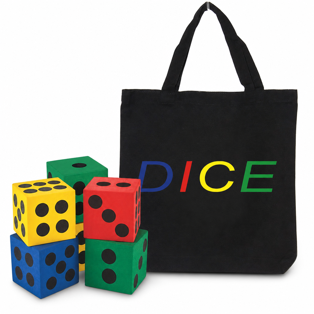 Jumbo foam dice detail