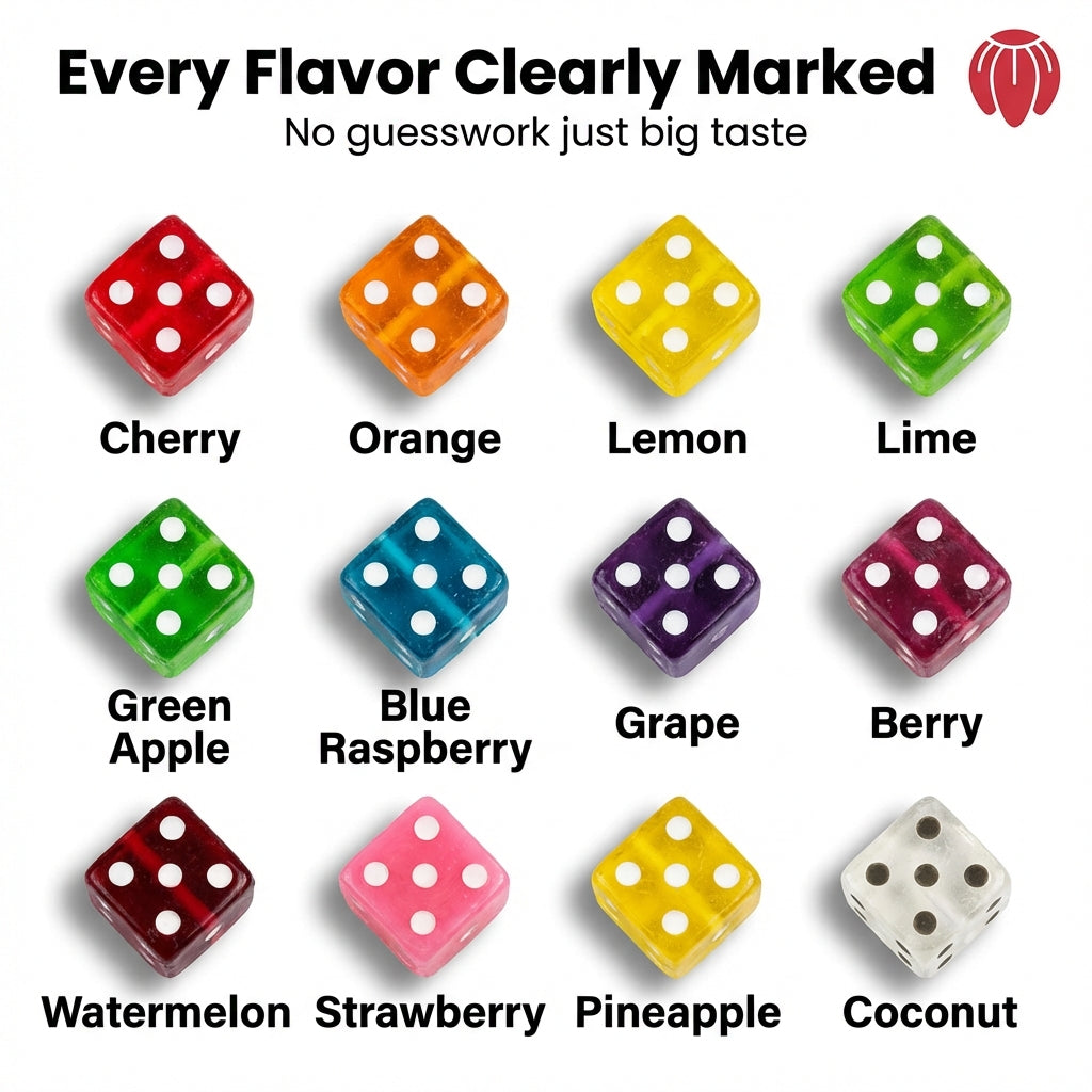 Dice lollipops party favor idea