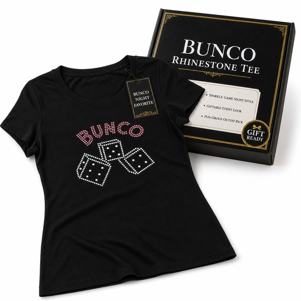 Bunco crystal t-shirt rhinestone detail
