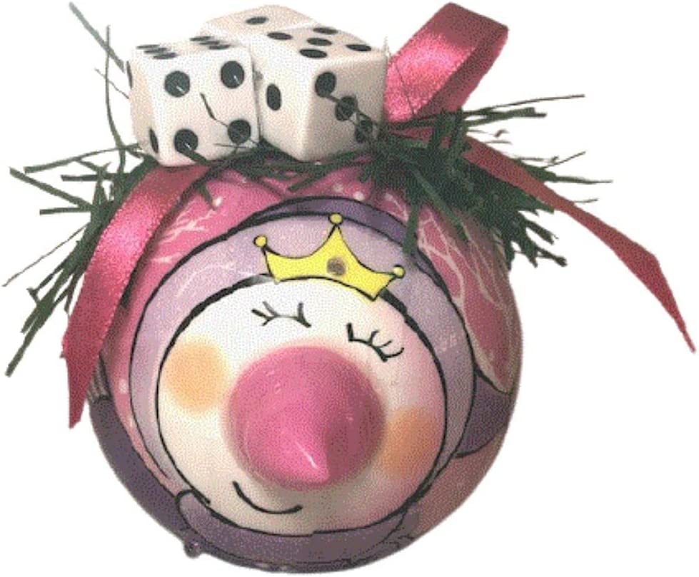 Blinking Princess Christmas Ornament - Bunco 3.5"