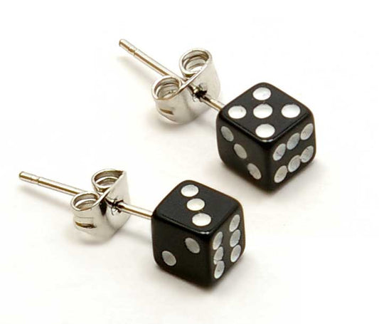 Dice Earrings 5mm - Surgical Steel