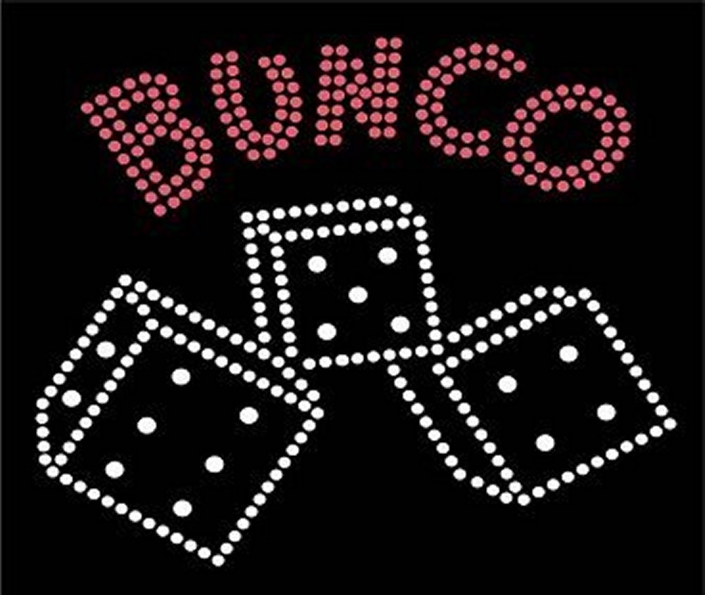 Bunco Rhinestone Iron-On Transfer - DIY T-Shirt