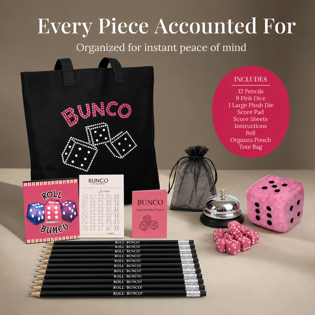 Bunco Game Kit - everything needed for game night flow
