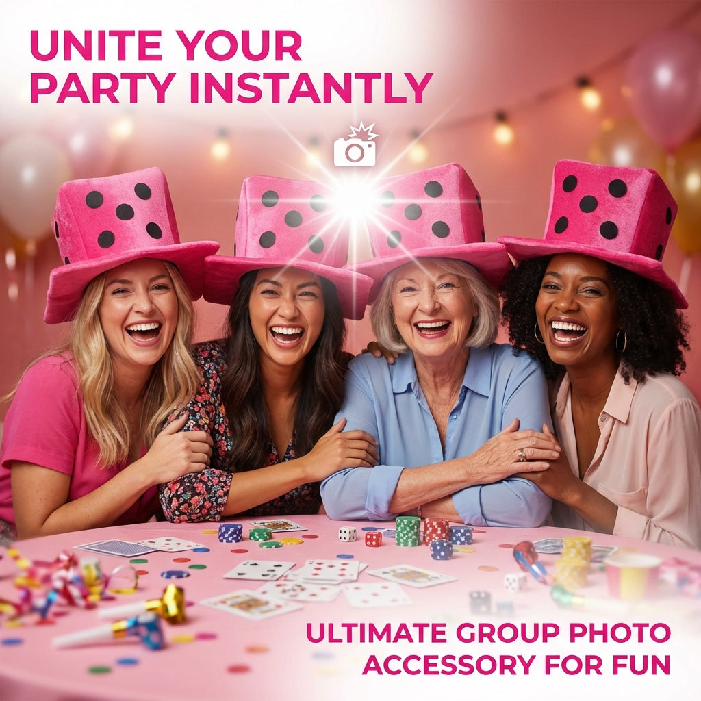 Hot pink dice hat size and fit