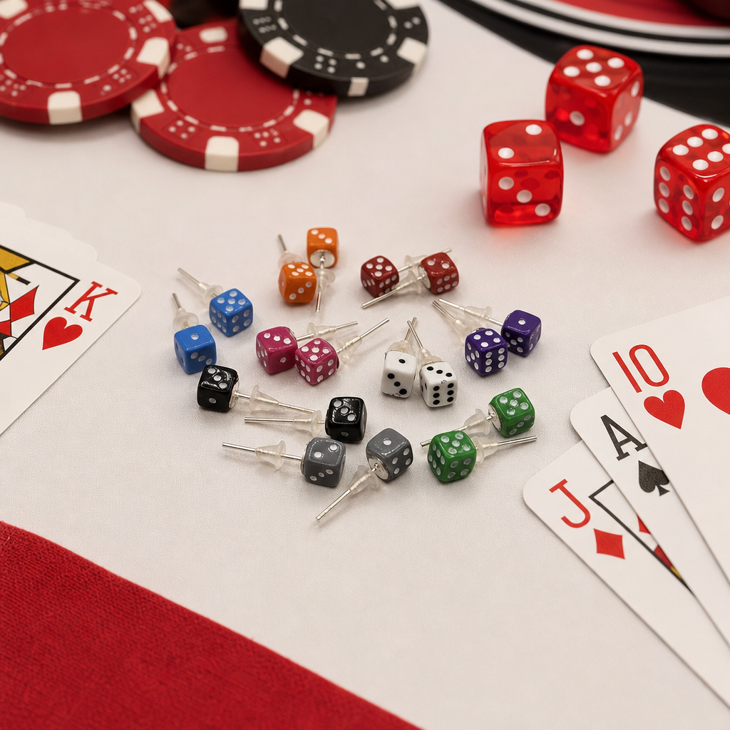 Dice earrings lifestyle - Bunco prize gift