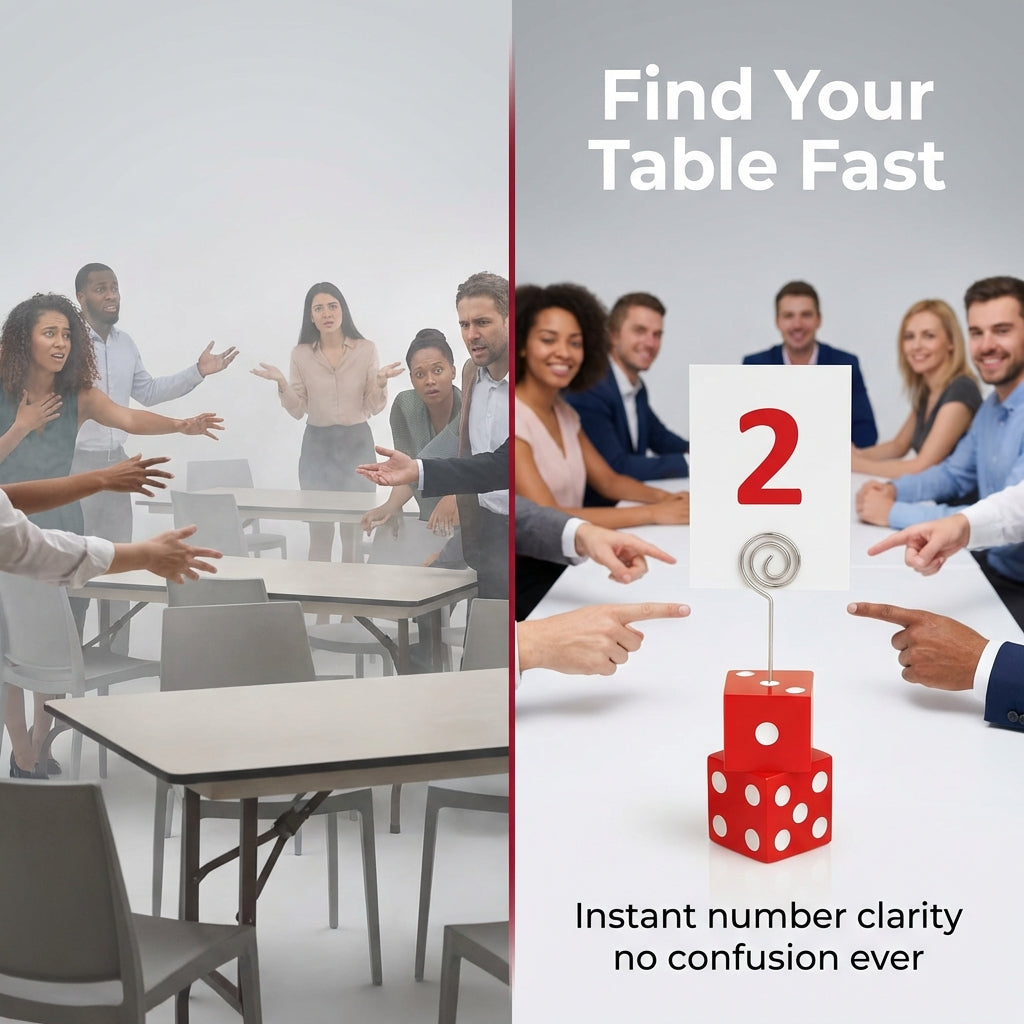 Table number stands feature highlights