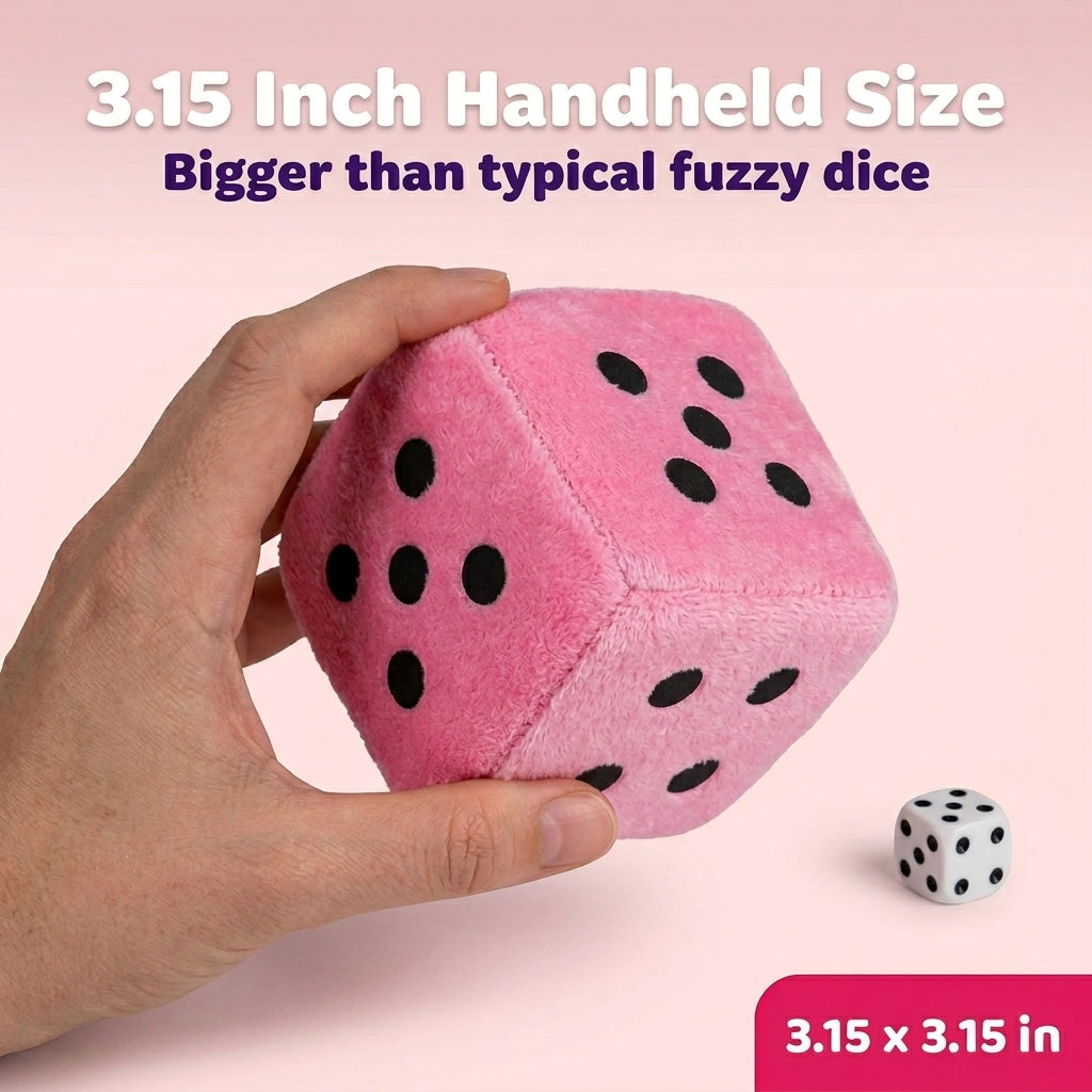 3.15 inch handheld size — bigger than typical fuzzy dice