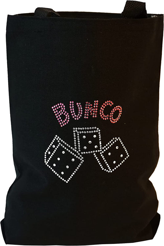 Large Crystal Tote Bag - 15.5x12" Bunco or Bunco Babe
