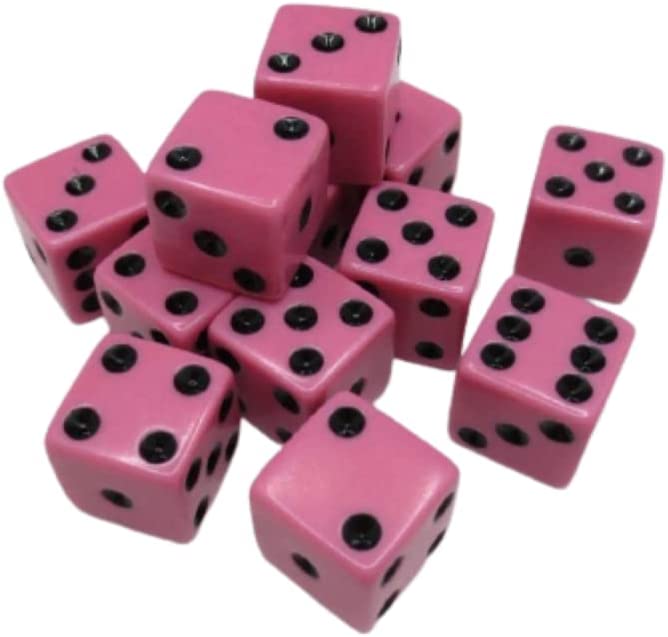 Dice 16mm - 12 Pack - Multiple Color Options