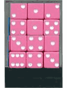 Dice 16mm - 12 Pack - Multiple Color Options